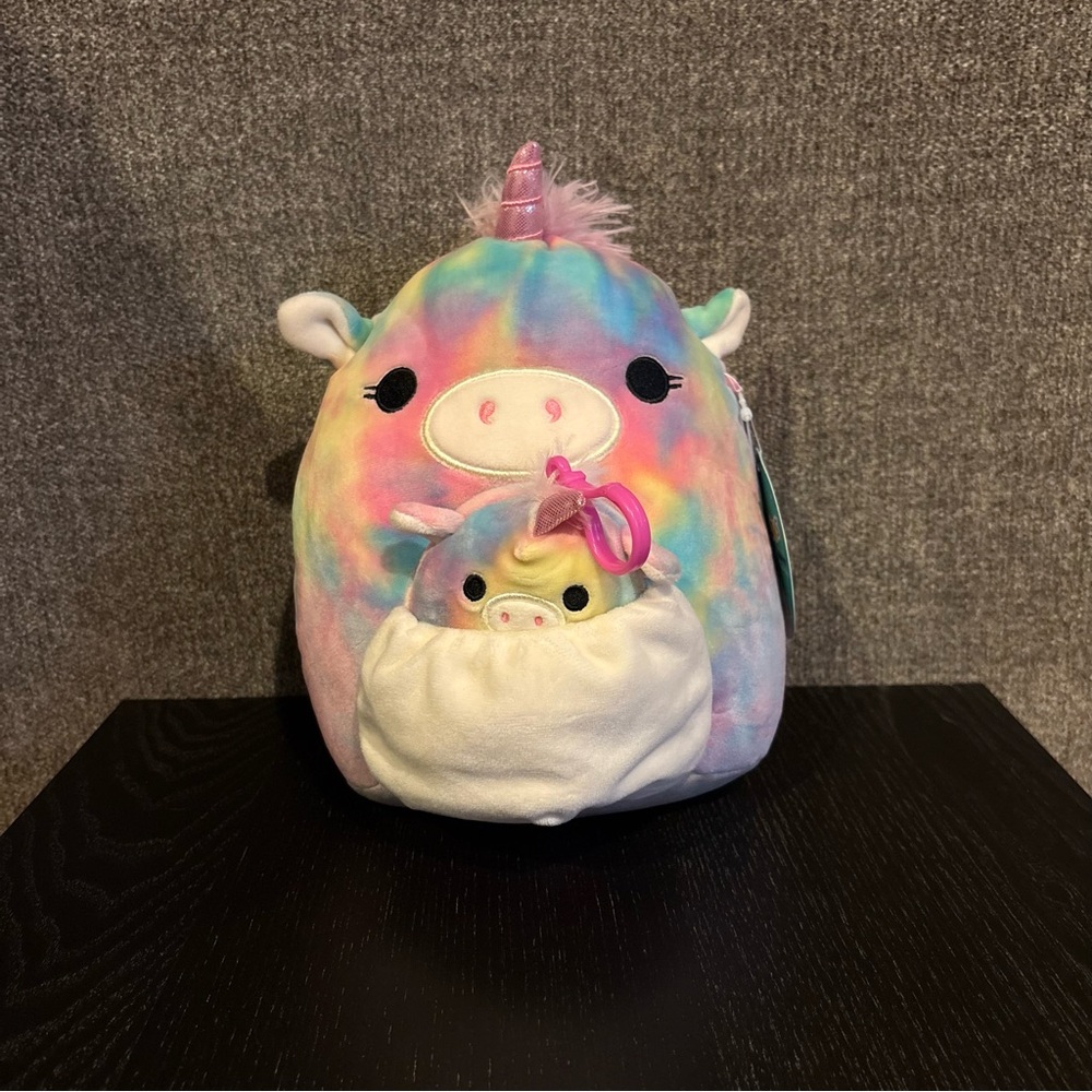 Esmerelda Unicorn Squishmallow mom and baby